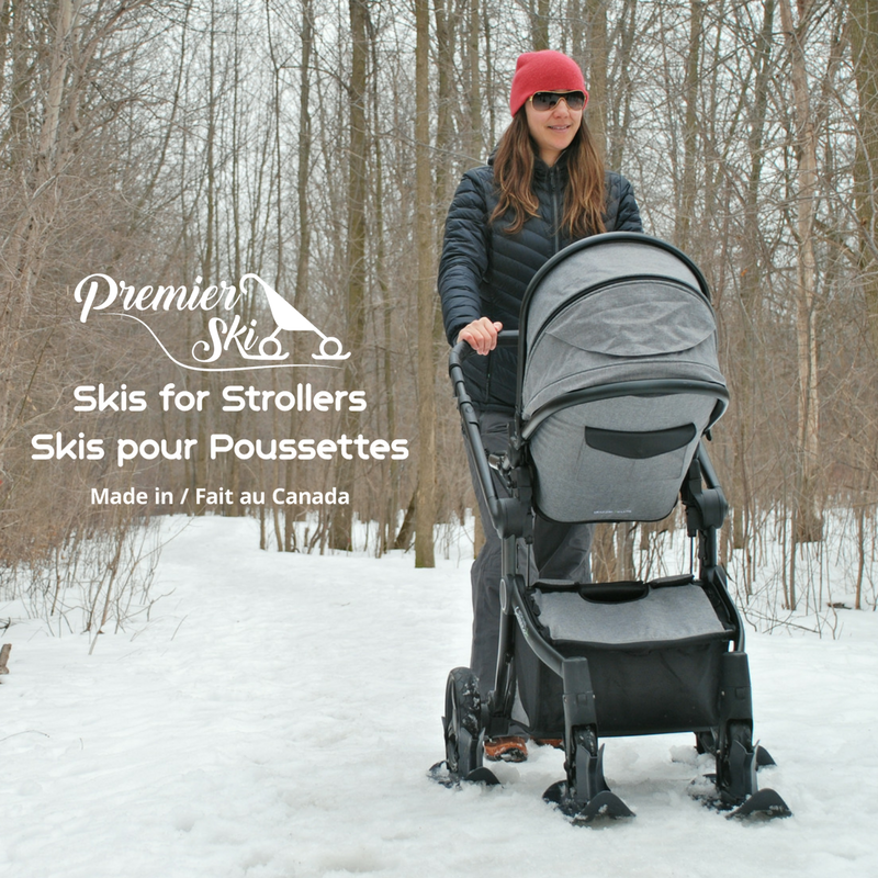 Baby Stroller Skis by PremierSki: Upgrade Your Stroller for Winter Fun